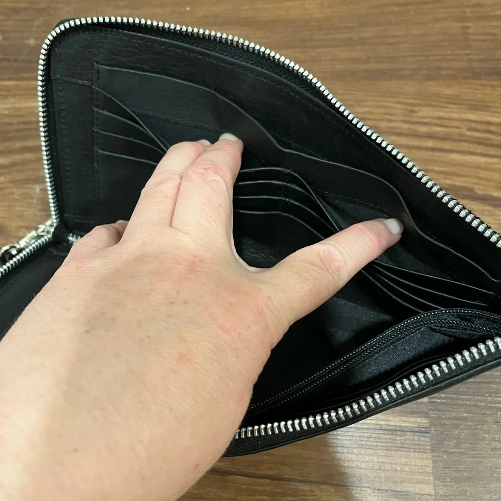 JM New York Black Wallet